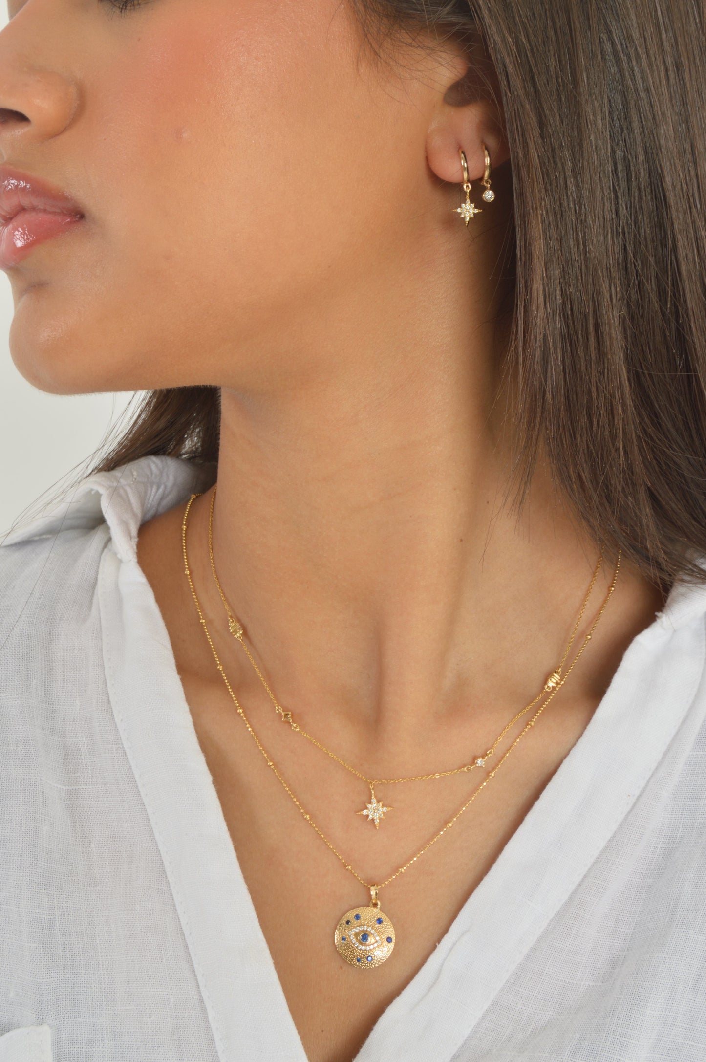 Evil Eye Sapphire Pendant - NP7