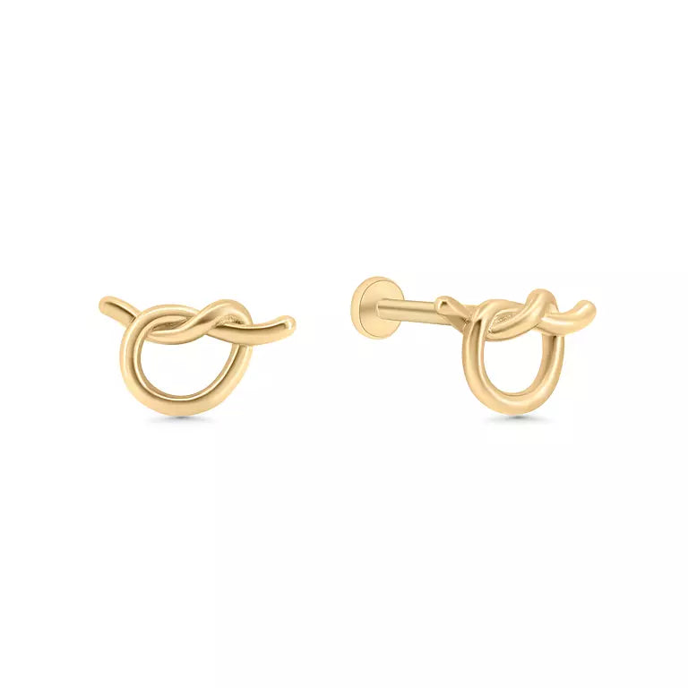 Pretzel Stud (Sold As Singles) - E58