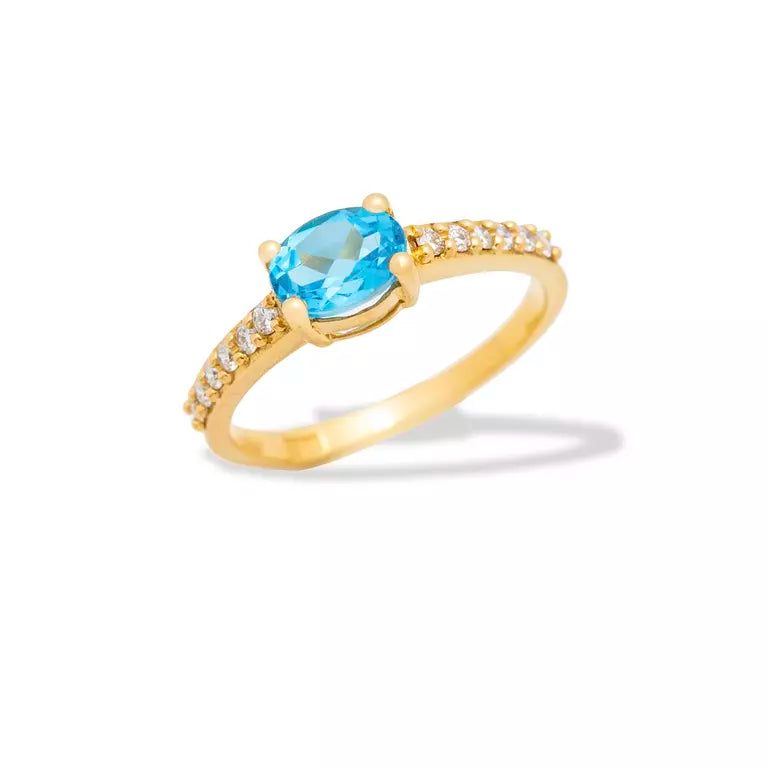 Vivid Aquamarine Ring - R14