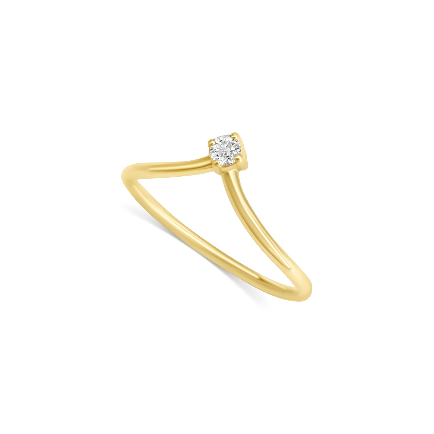Round V Ring - R72