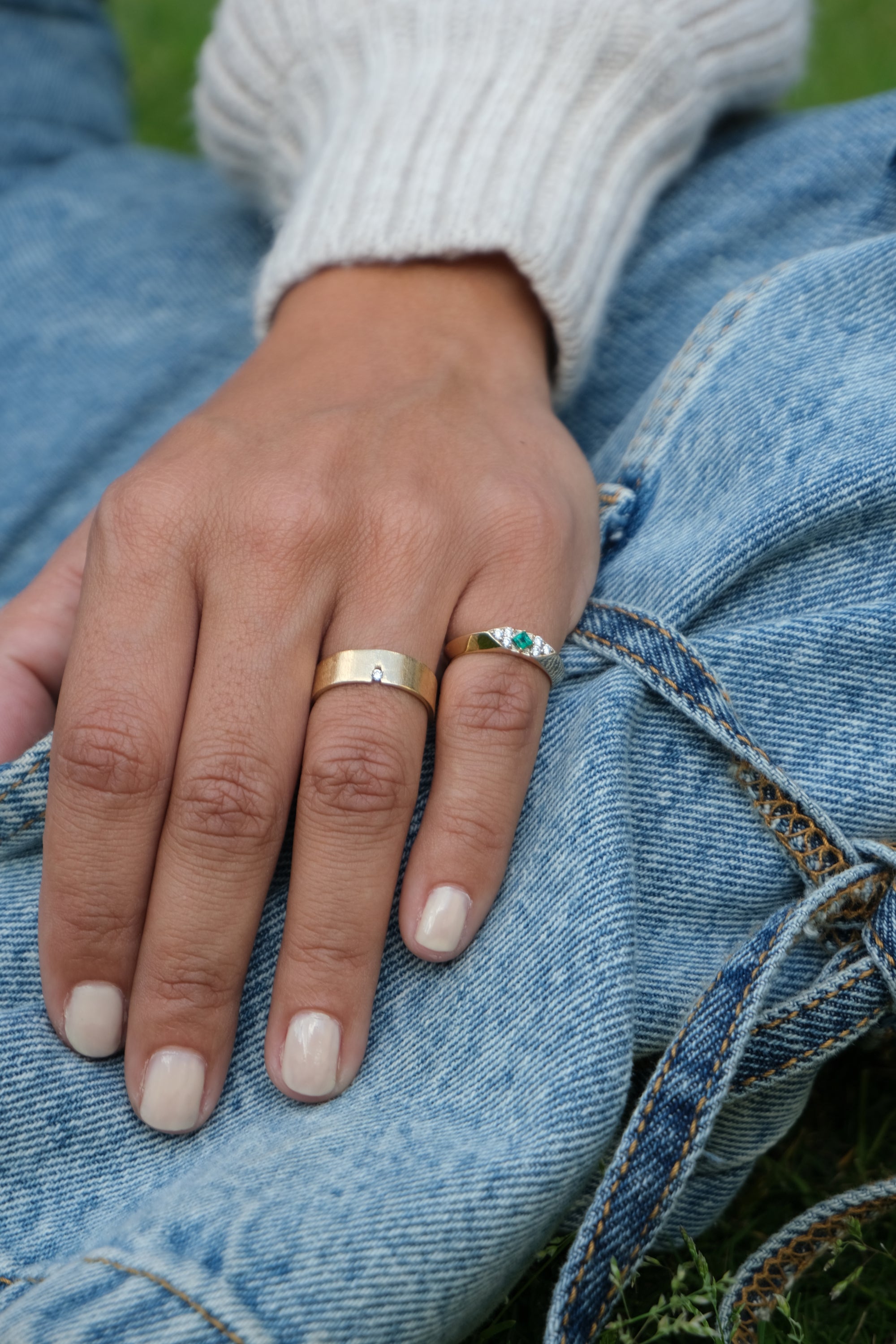 Emerald Cluster Ring - R60