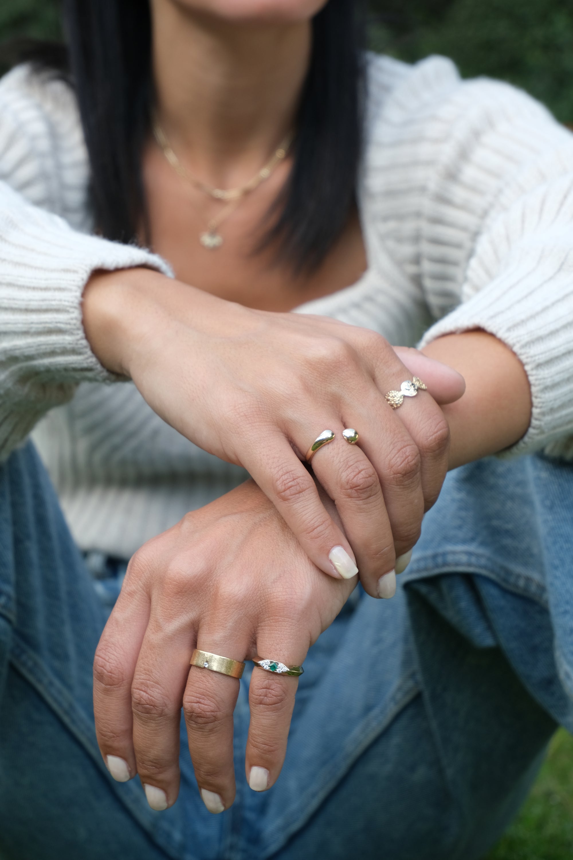 Chunky WaterDrop Ring - R61