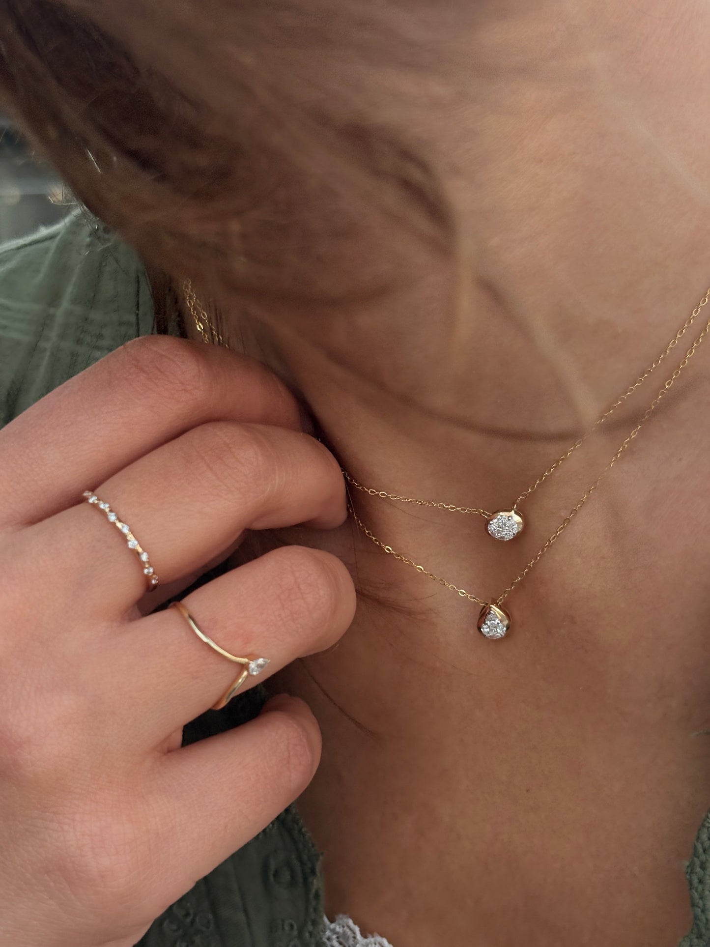 Oval Bezel Necklace - NP34