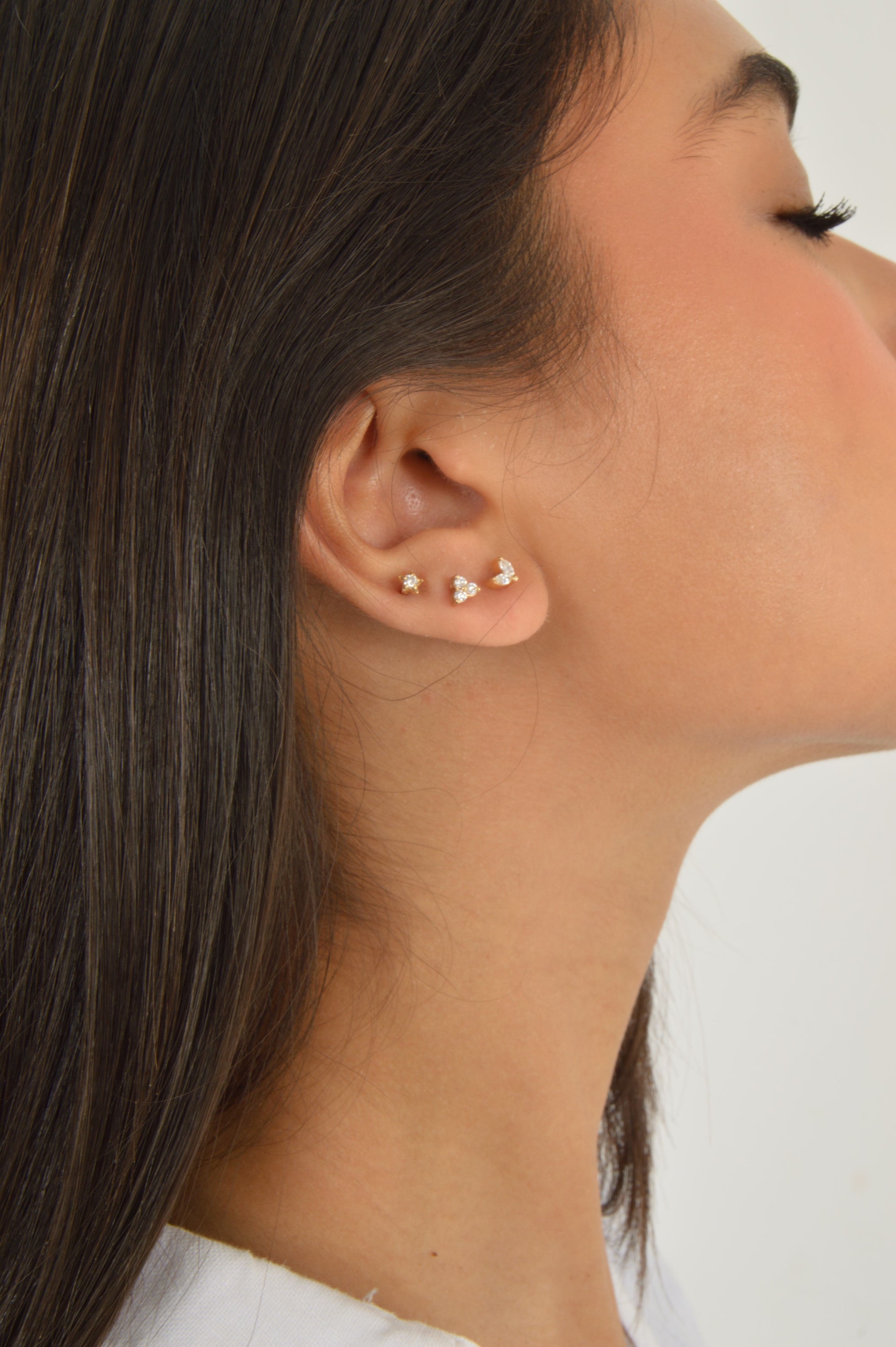 Double Marquise Stud (Sold as Singles) - E16