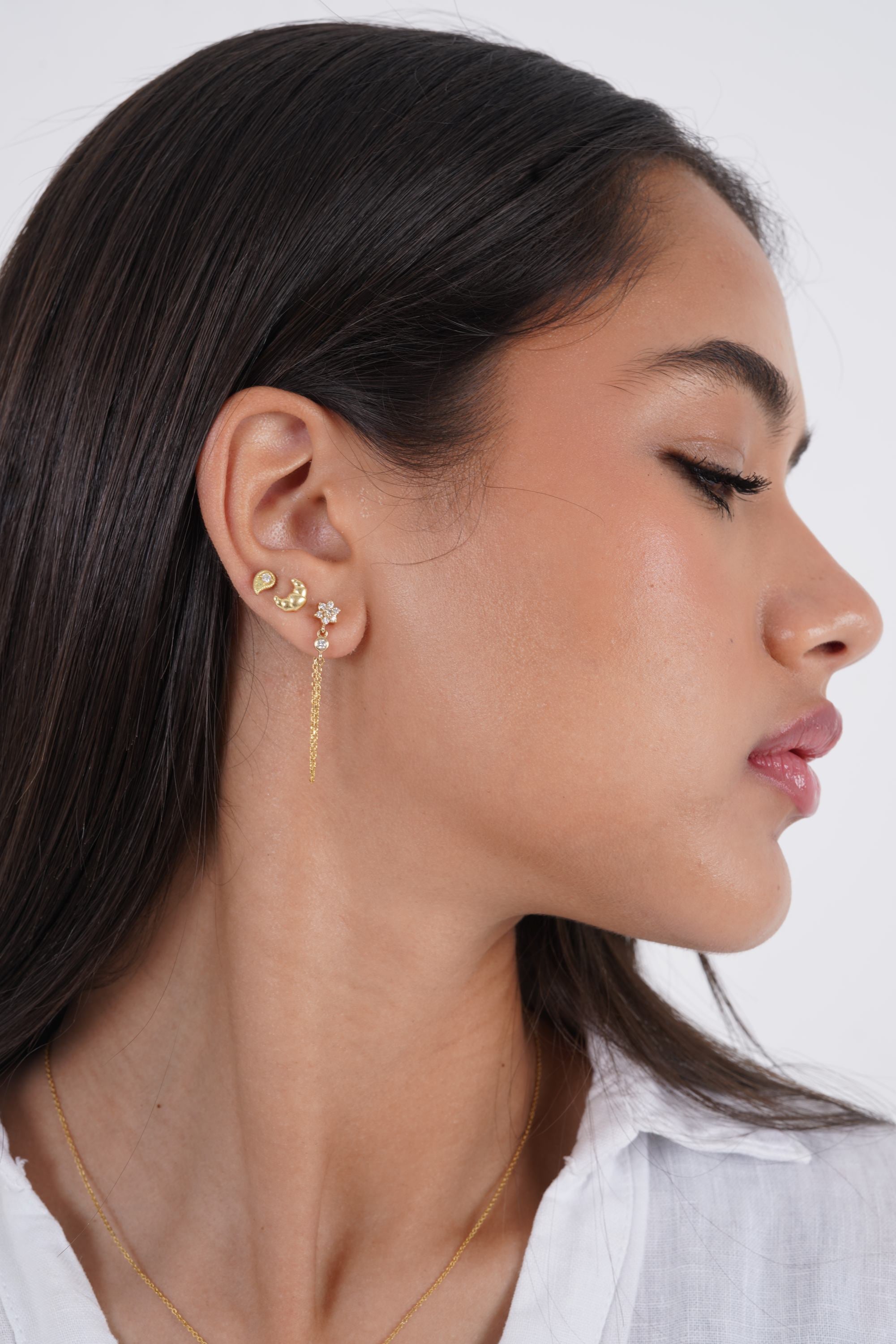 Croissant Stud (Sold as singles) - E57