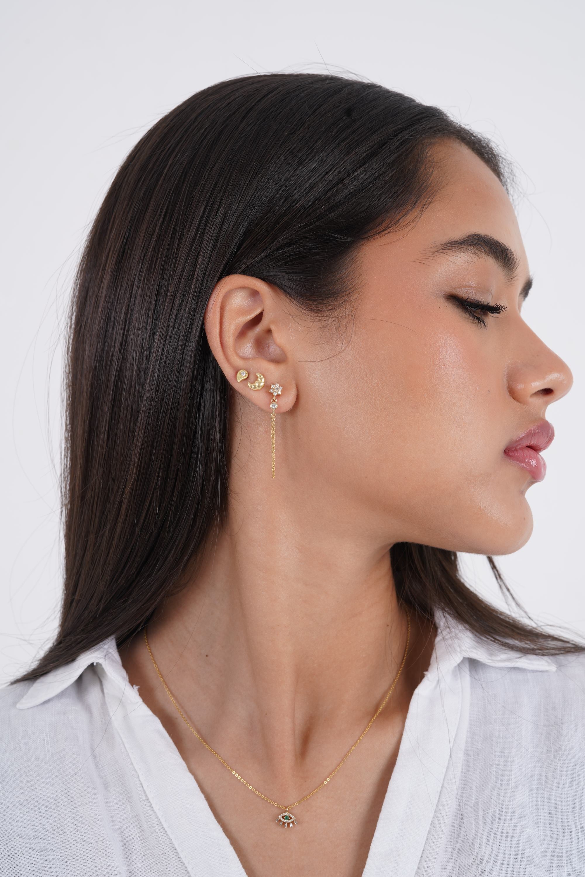 Croissant Stud (Sold as singles) - E57