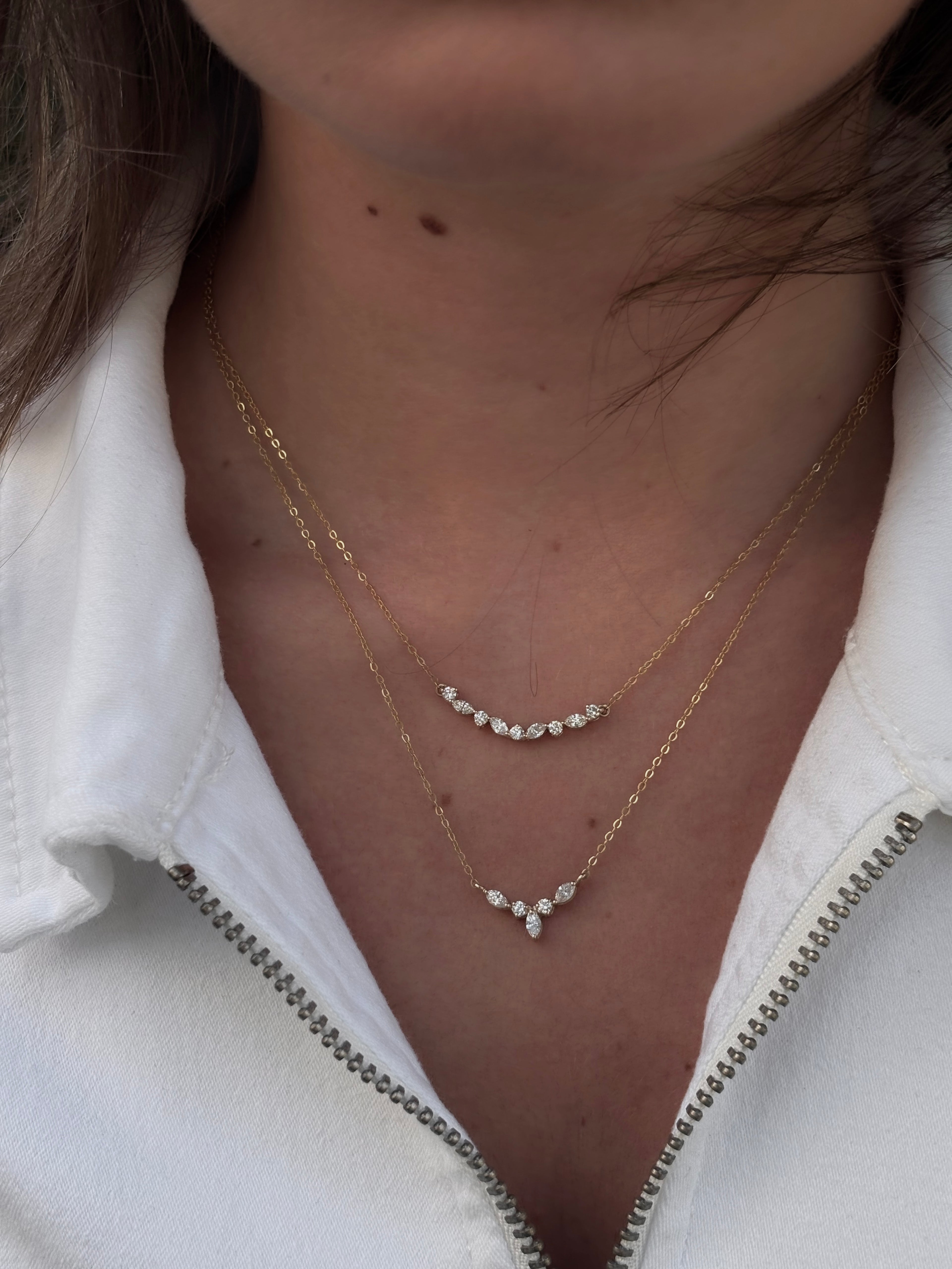 Marquise Arc Necklace - NP38