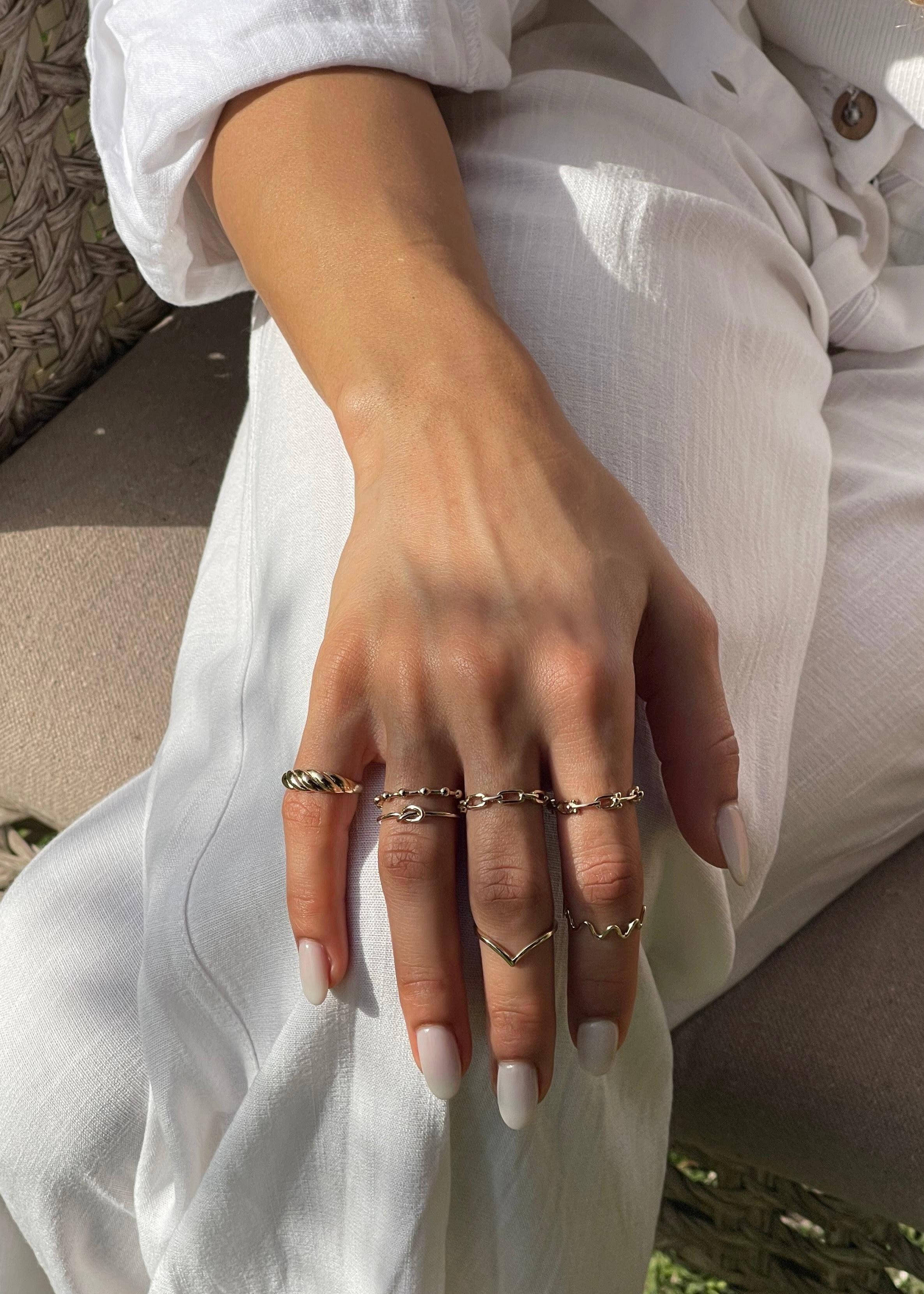 Small Croissant Ring - R30