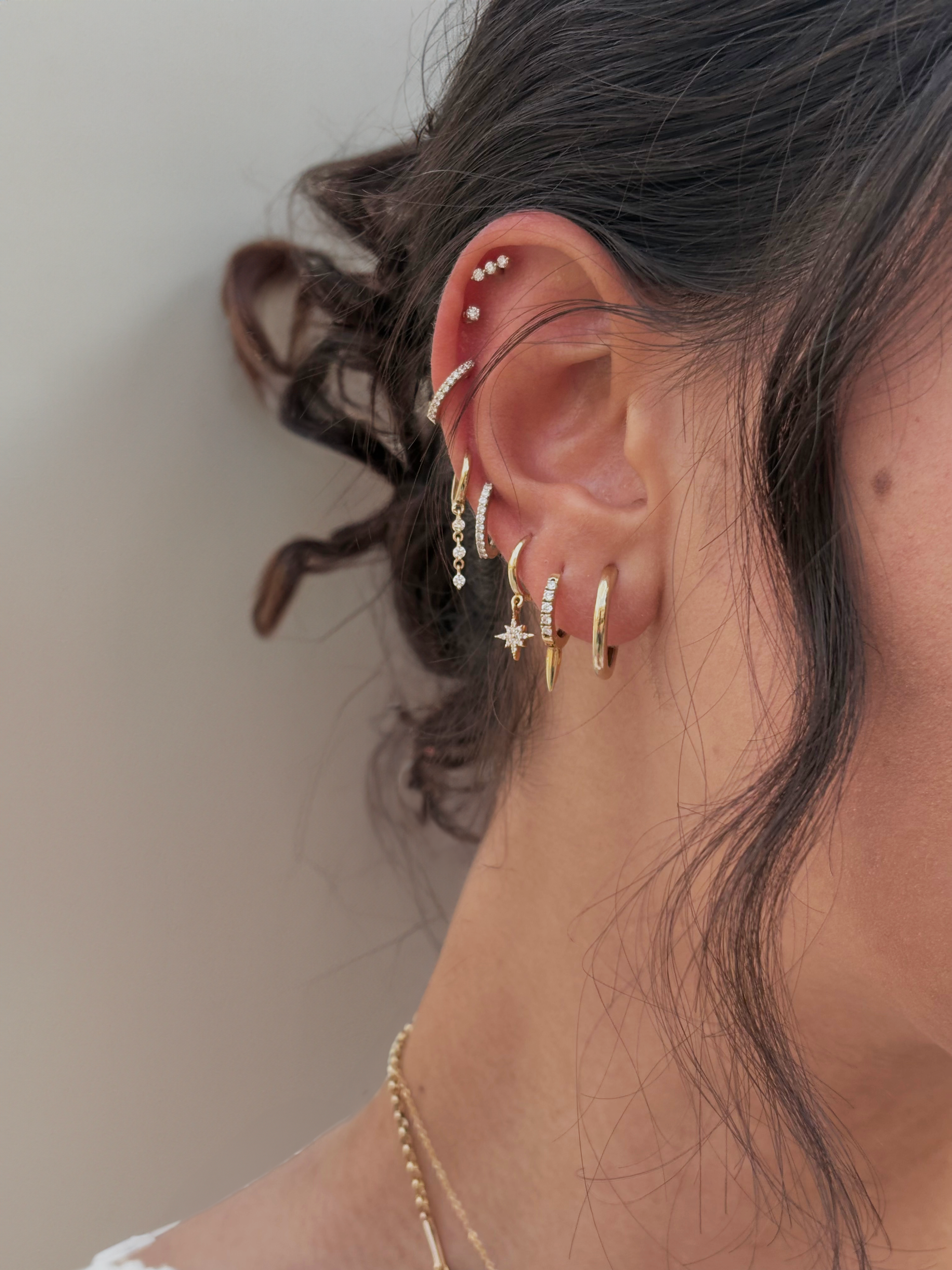 Appolo Small Hoops (Sold as Singles) - E20