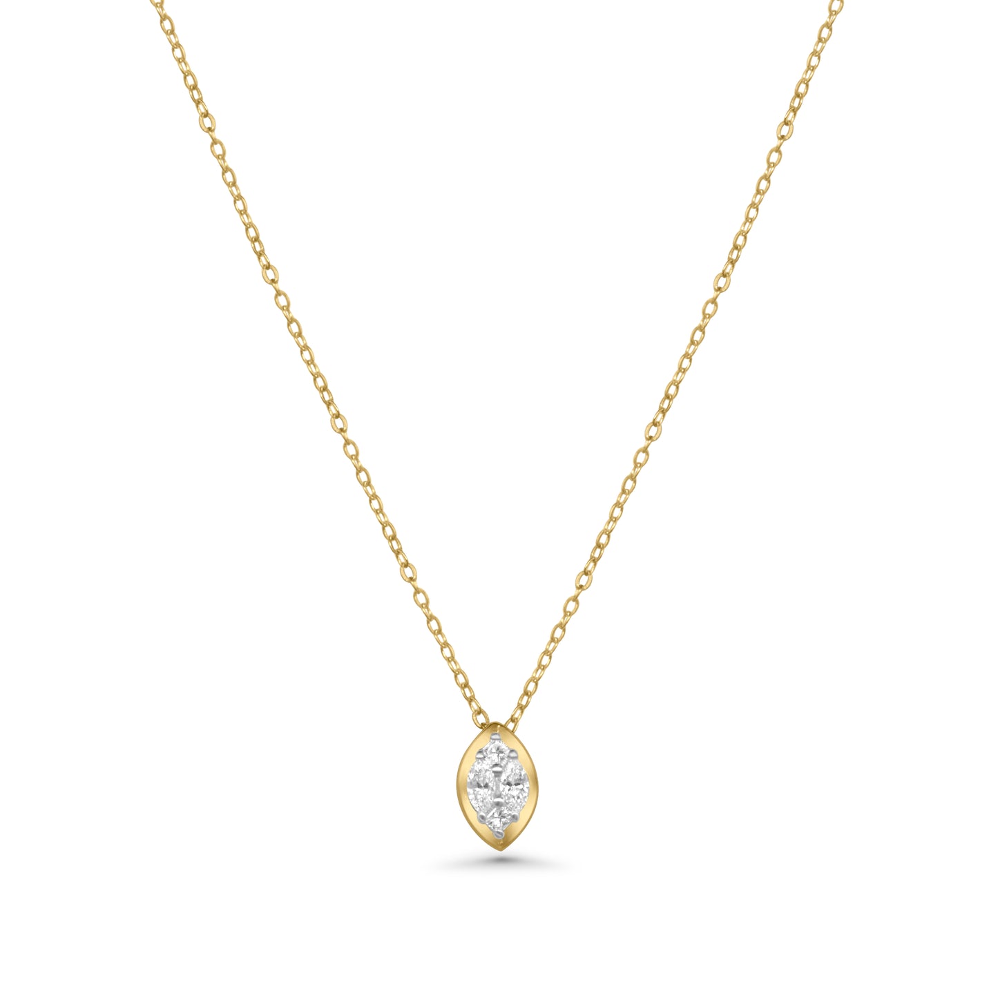 Marquise Bezel Necklace - NP32