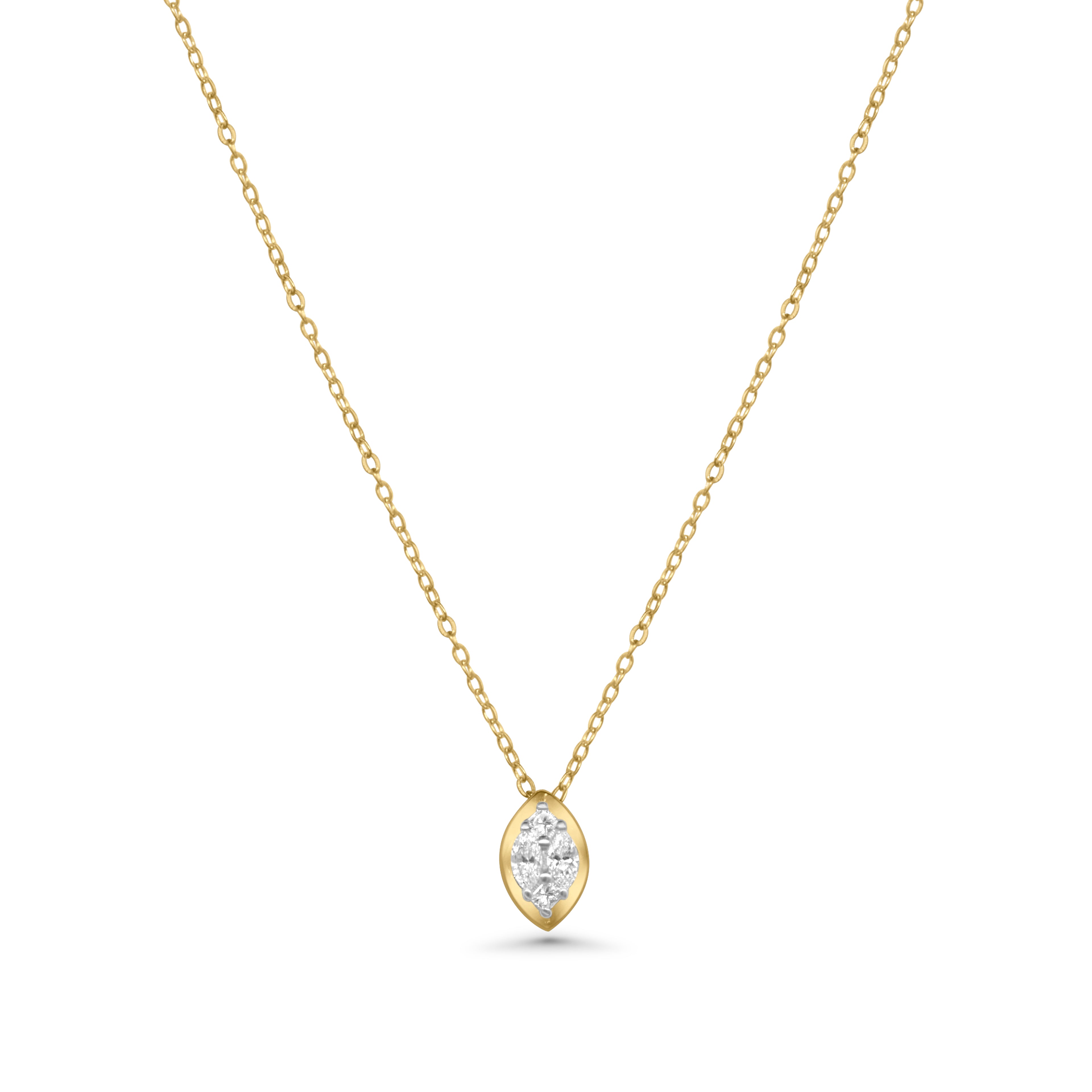 Marquise Bezel Necklace - NP32