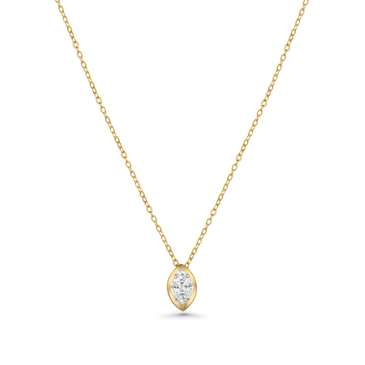Marquise Bezel Necklace - NP32