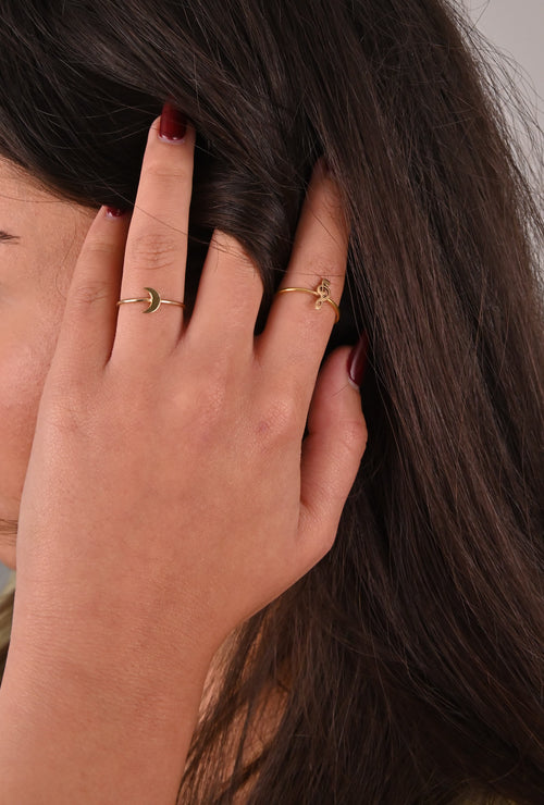 Crescent Moon Ring - R33