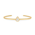 Pear Bezel Bangle - B17