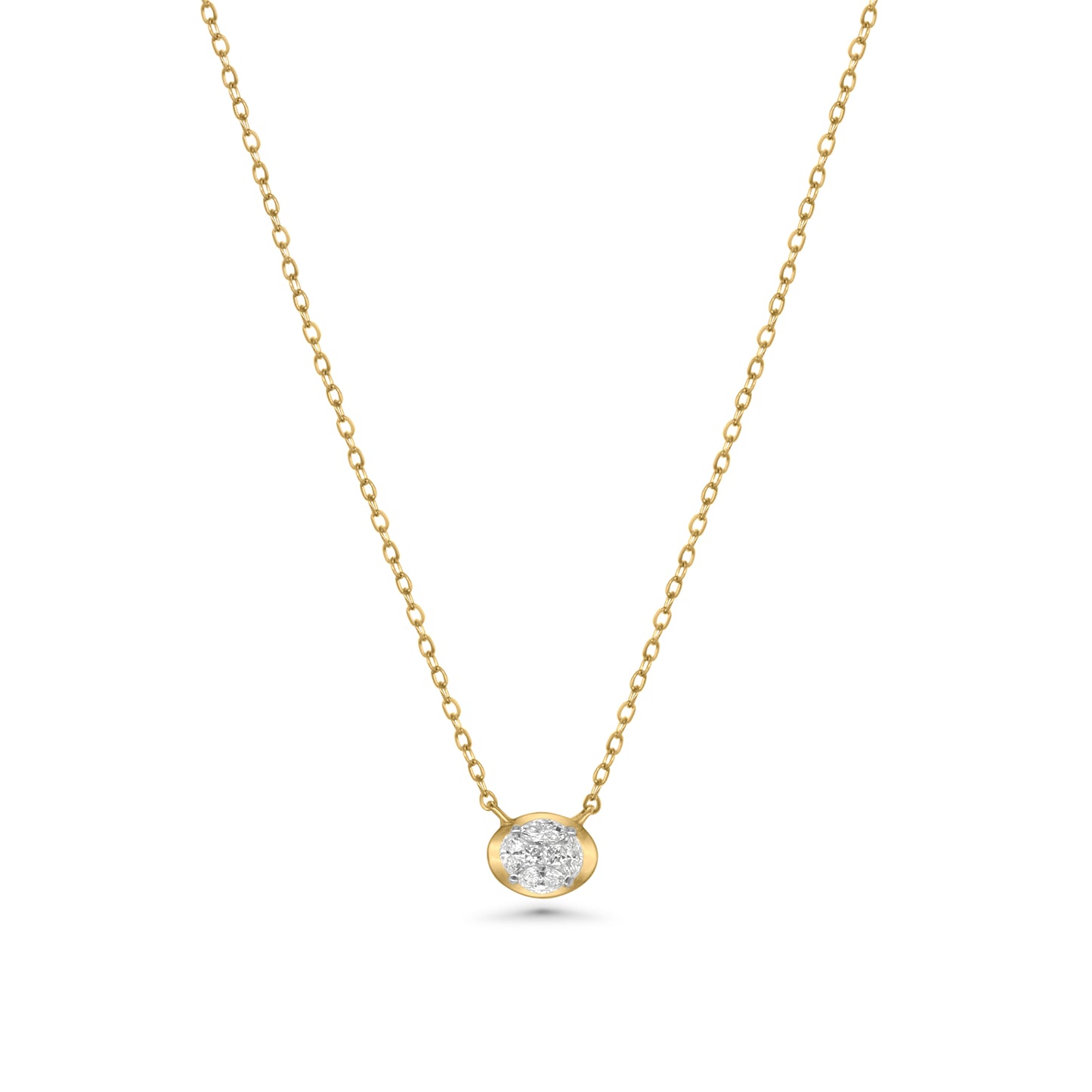 Oval Bezel Necklace - NP34