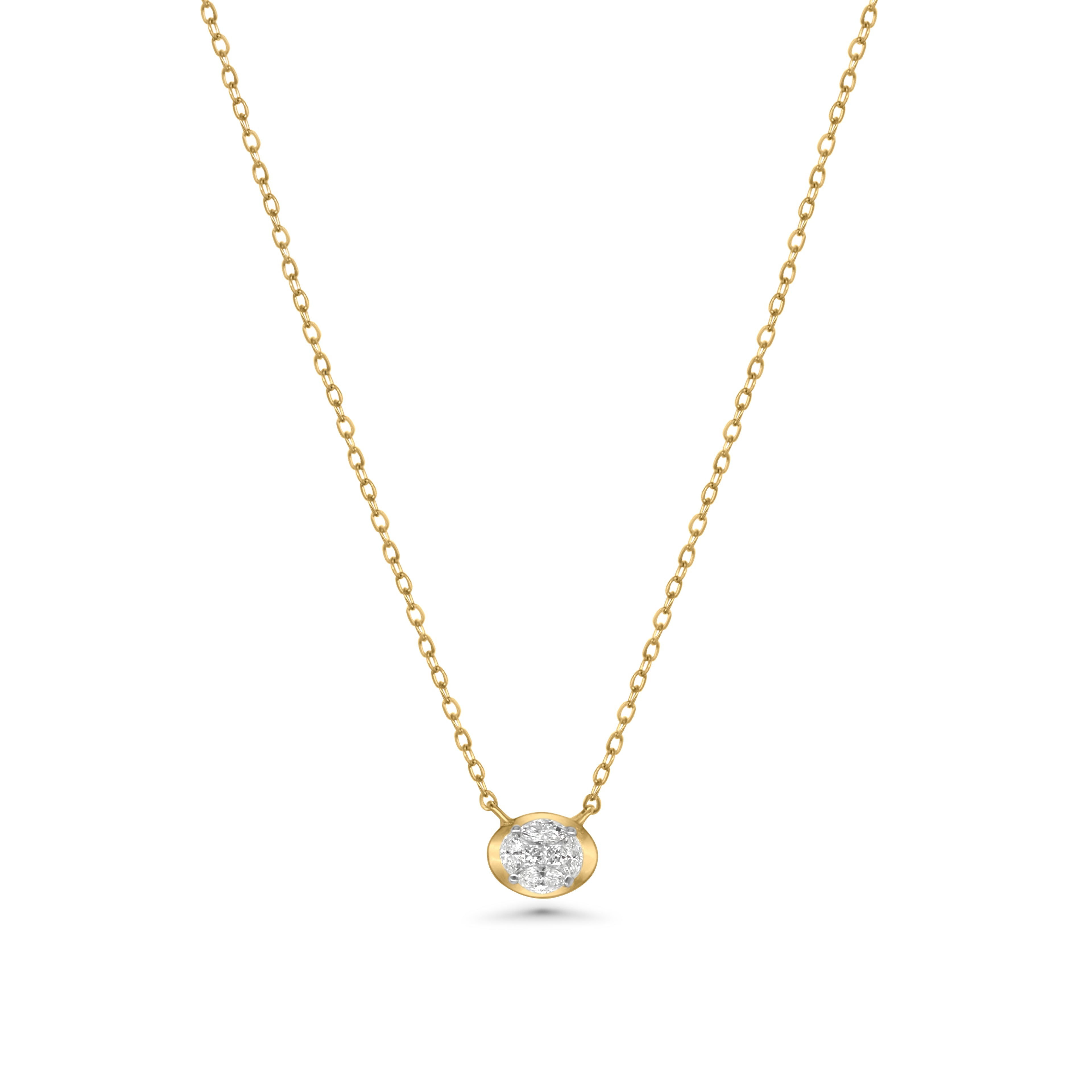 Oval Bezel Necklace - NP34