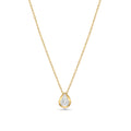 Pear Bezel Necklace - NP35