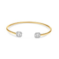 Emerald Open Bangle - b15