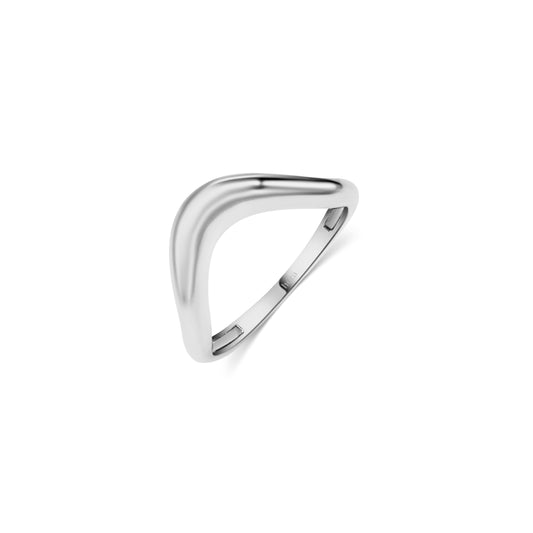 Curved Dome Ring - White R65