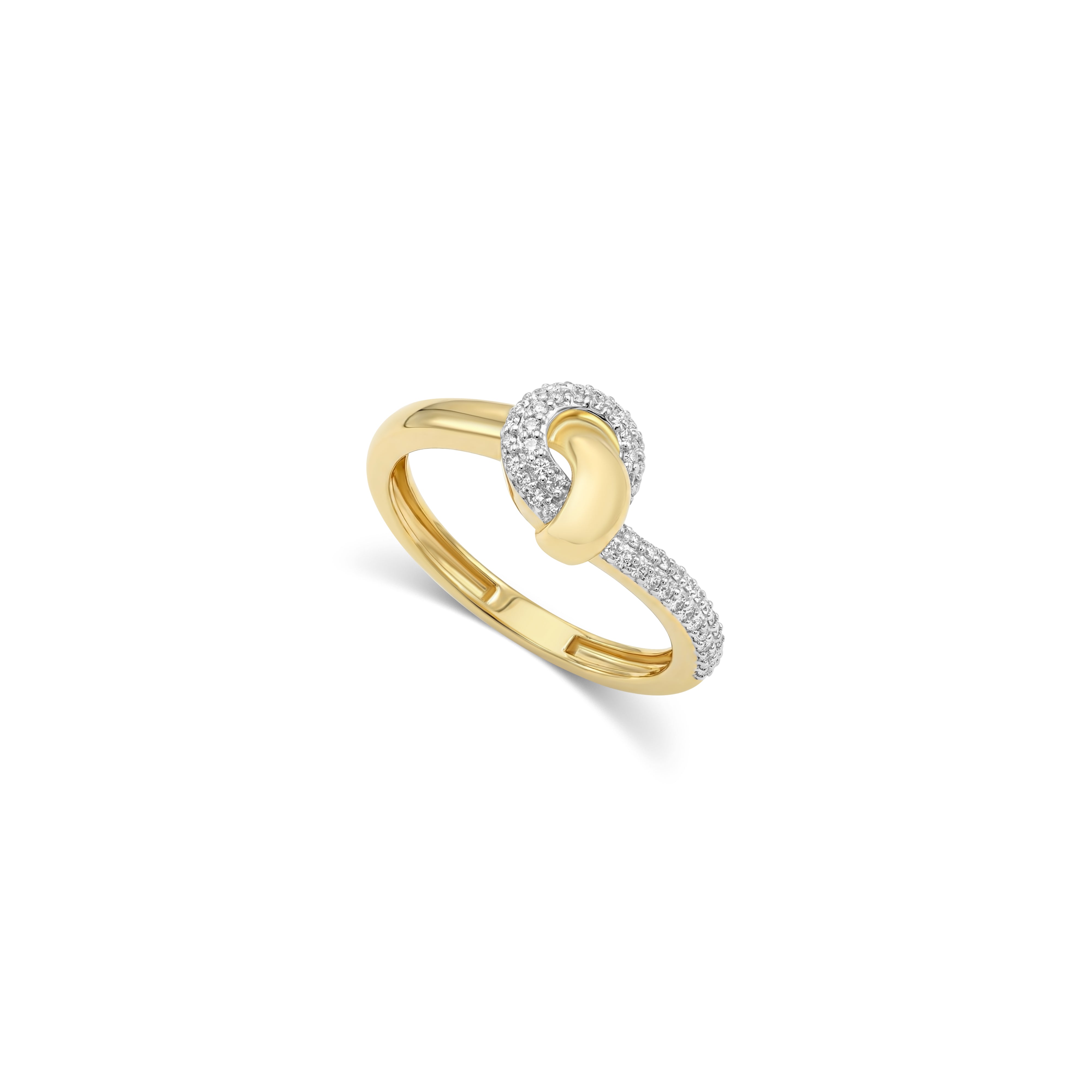 Diamond Knot Ring - R78 – Hera Jewellery