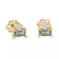 Green Sapphire Stud (Sold as Singles) - E13