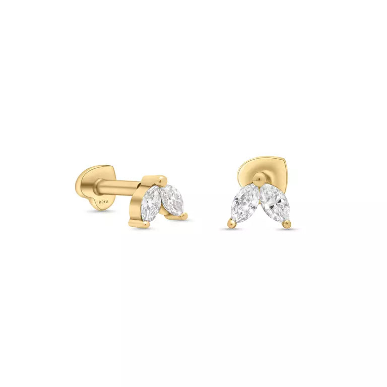 Double Marquise Stud (Sold as Singles) - E16
