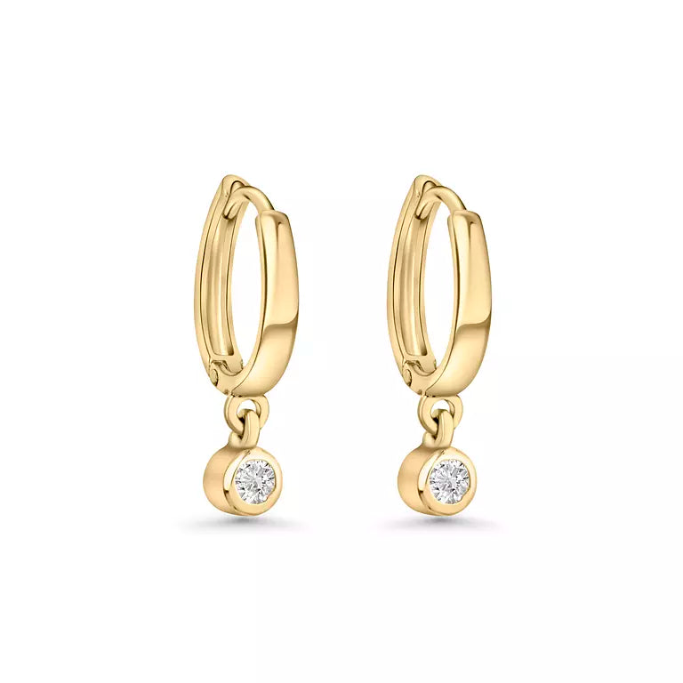 Single Round Dangling Hoops (Sold as Singles) - E19