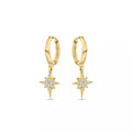 Dangling NorthStar Hoops (Sold as Singles) - E25
