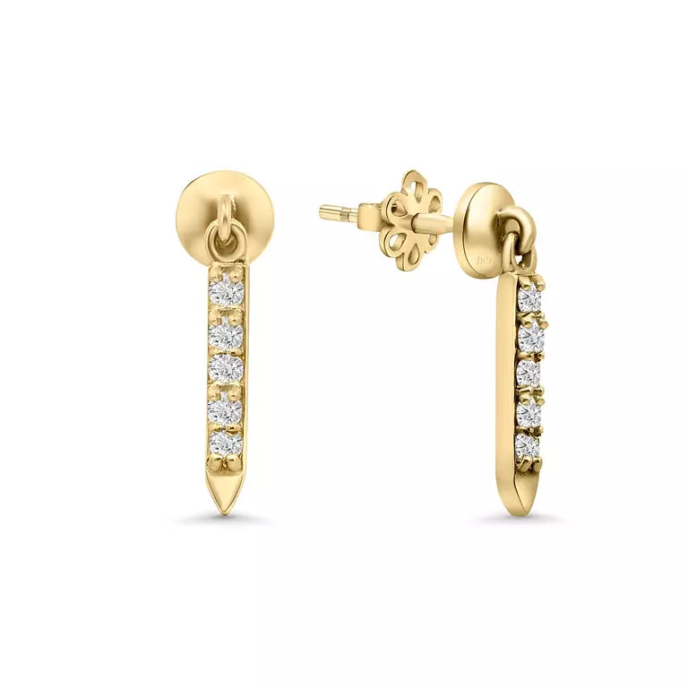 Inverted Obelisk Dangling Stud (Sold as Singles) - E28