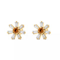 Sunflower Citrine Stud (Sold as Singles) - E4