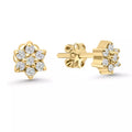 Diamond Flower Stud (Sold as Singles) - E47