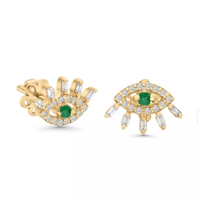 Emerald Eye Stud (Sold as Singles) - E48