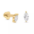 Single Marquise Stud (Sold as Singles) - E64