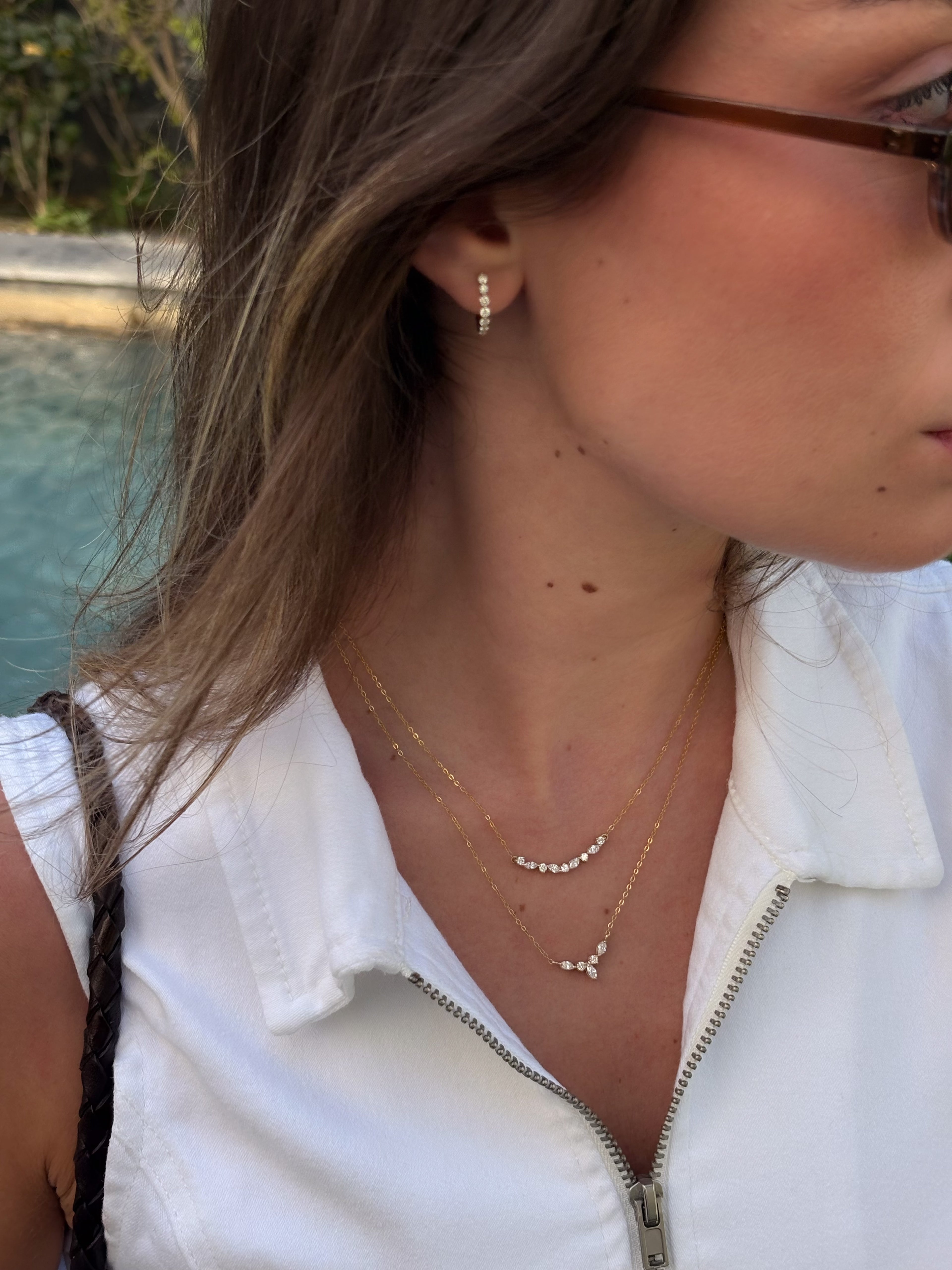 Marquise Arc Necklace - NP38