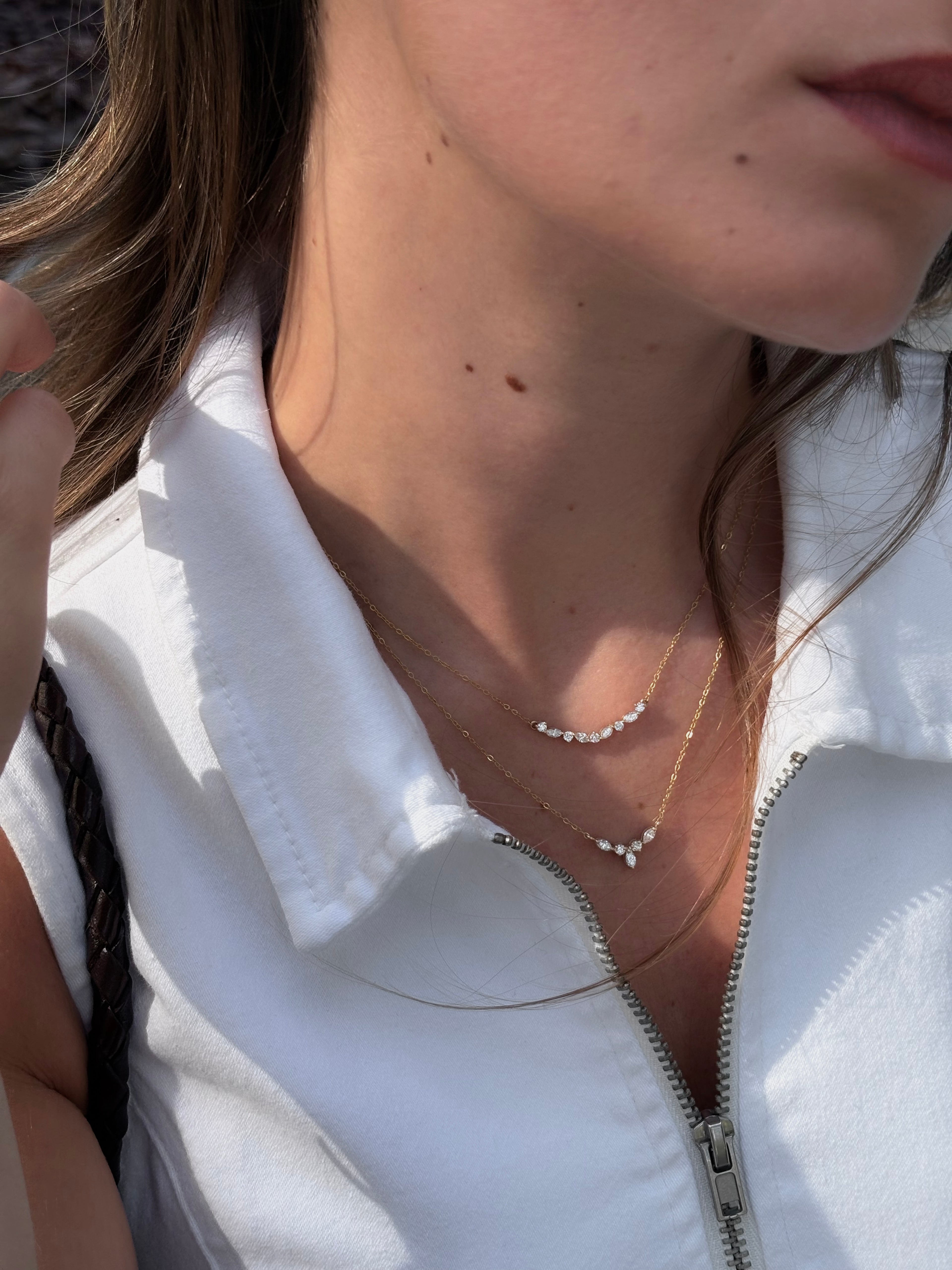 Marquise Arc Necklace - NP38