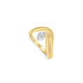 Double Curved Oval Ring - R82