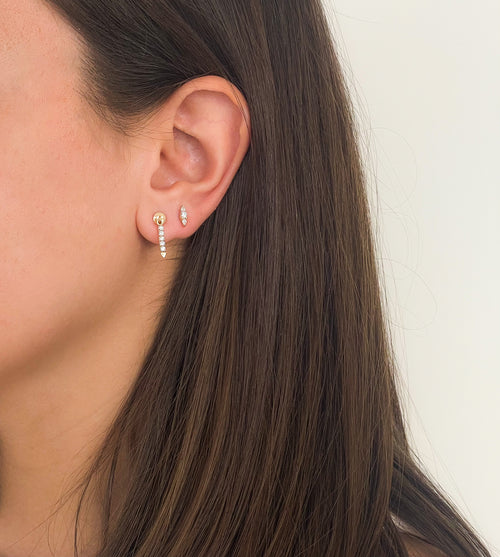 Aligned Triplets Stud (Sold as Singles) - E17