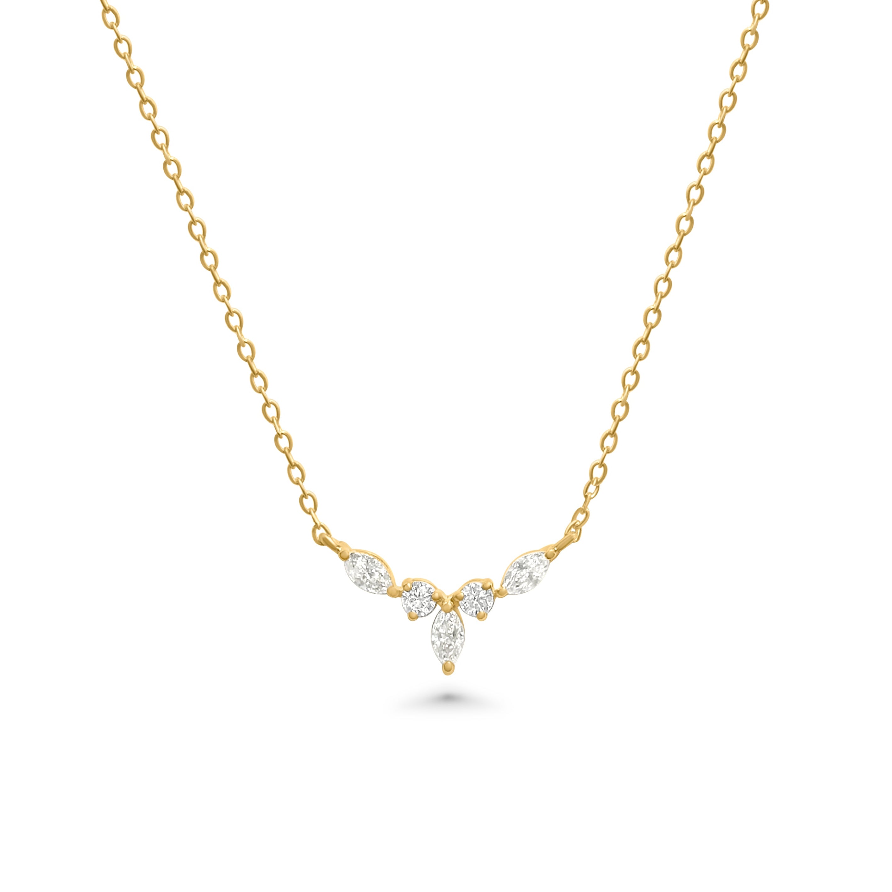 Marquise Bloom Diamond Necklace
