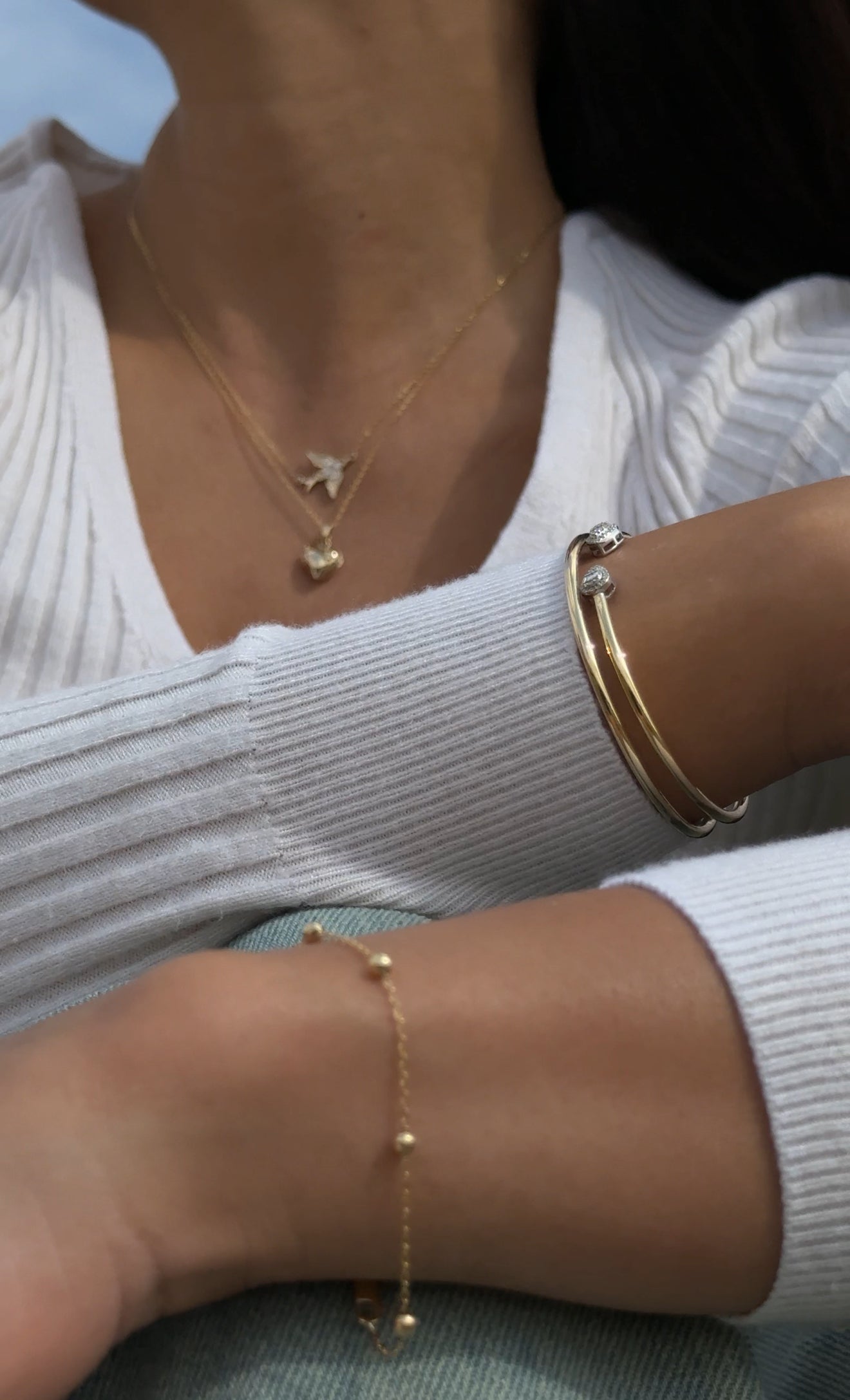 Dotted Gold bracelet - B9