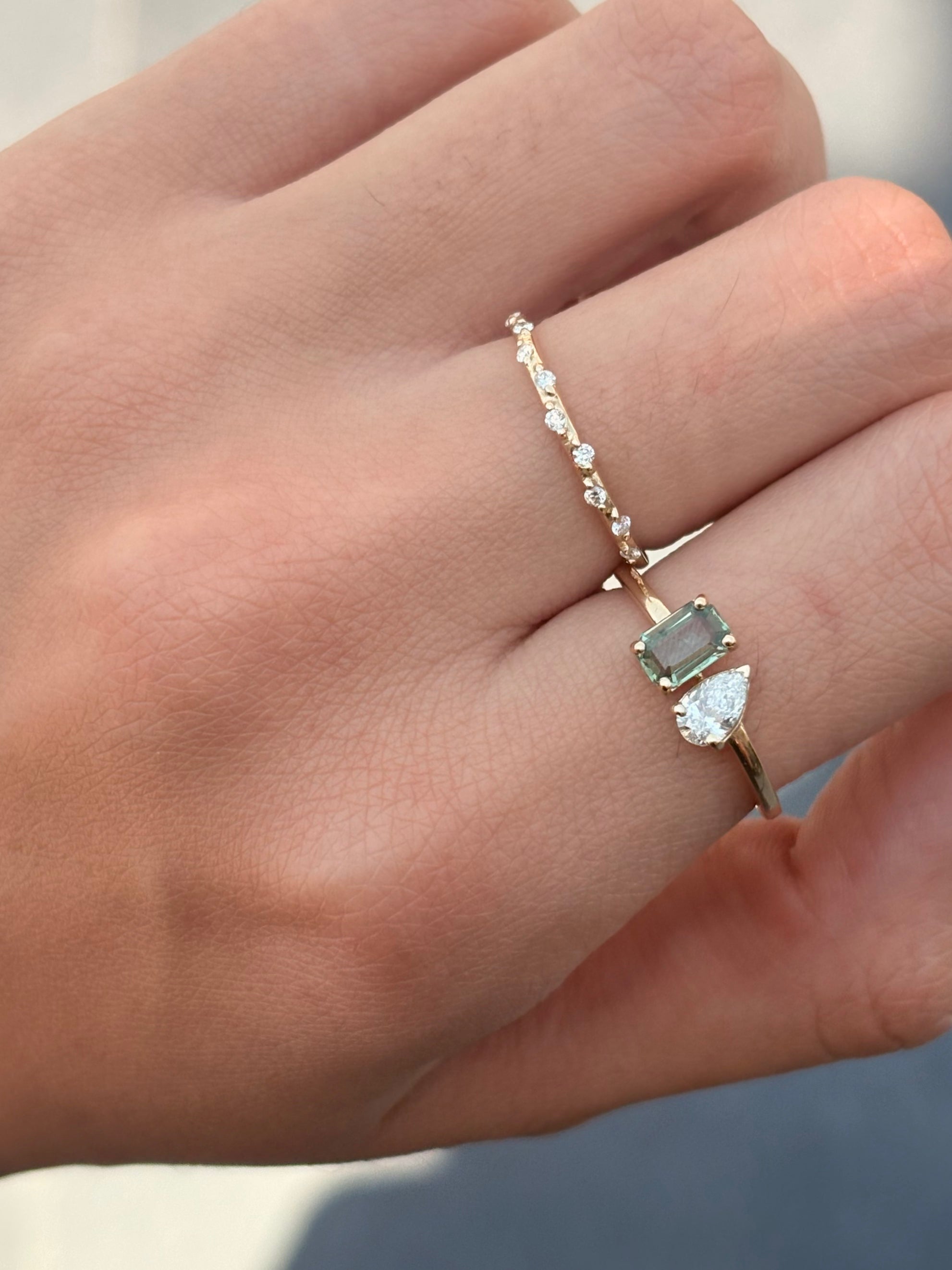 Toi et Moi Sapphire & Diamond Ring