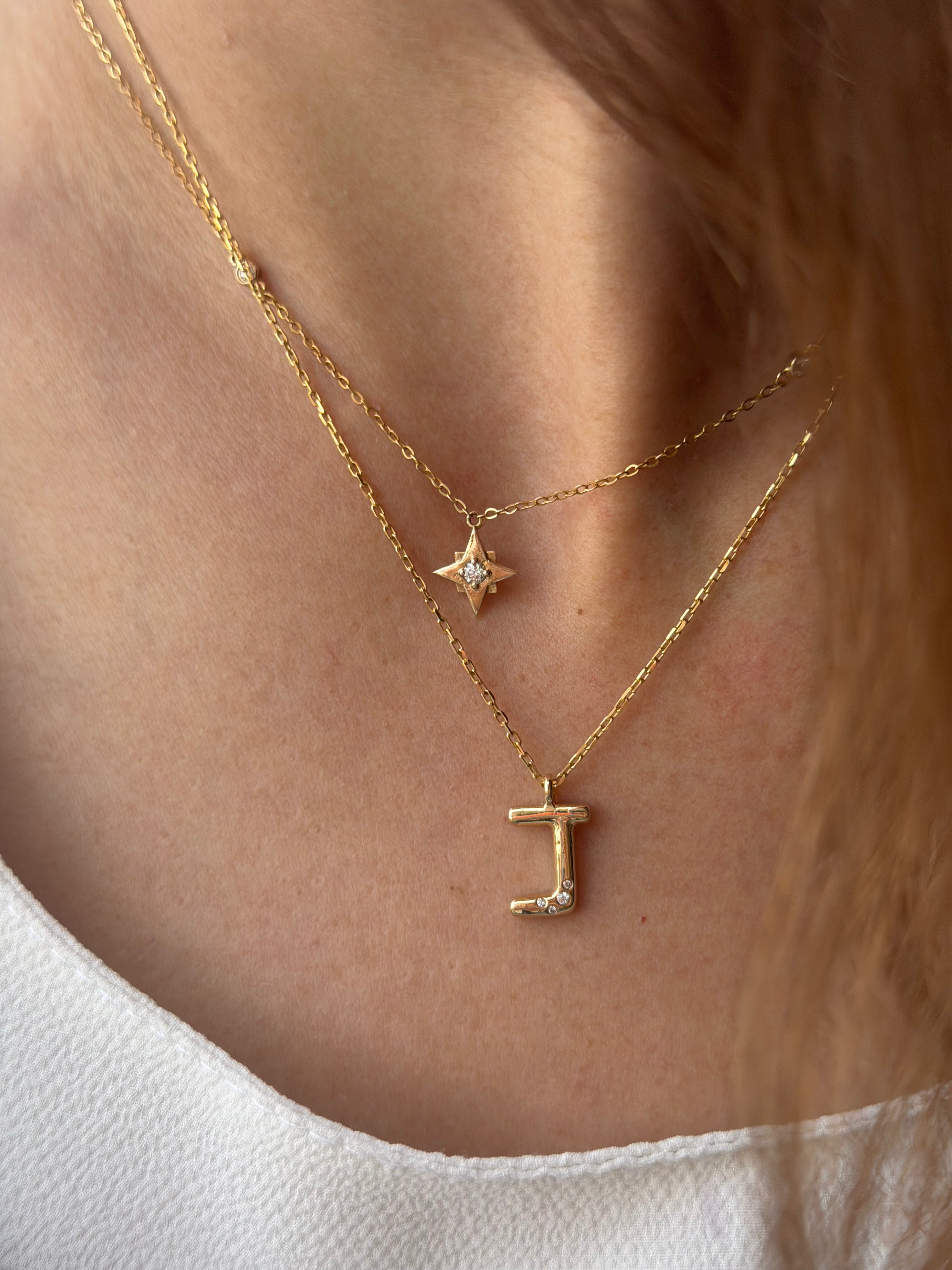 Golden Diamond Initials