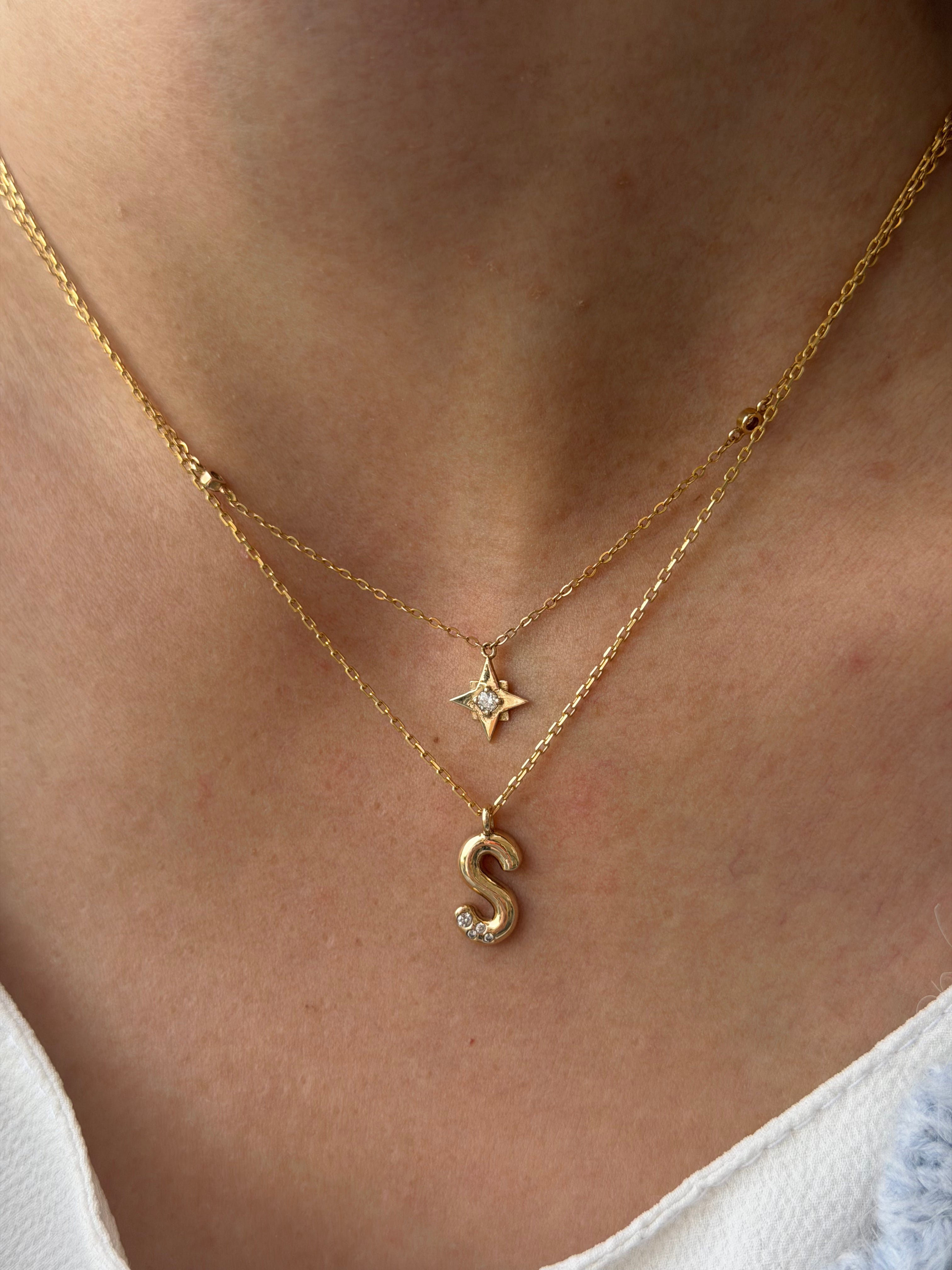 Golden Diamond Initials