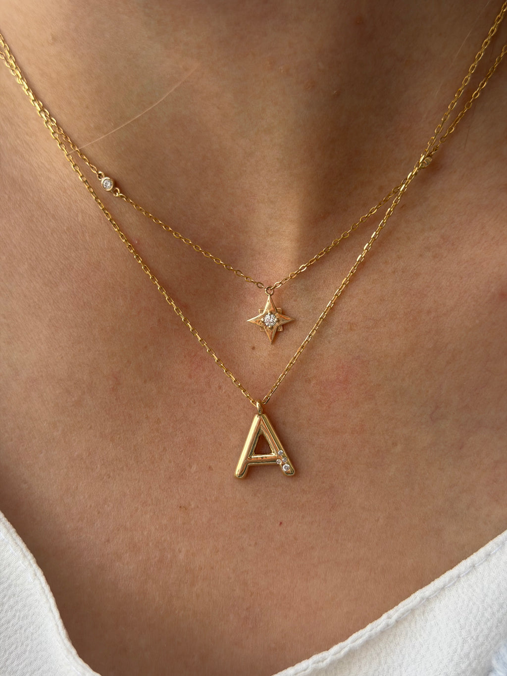 Golden Diamond Initials