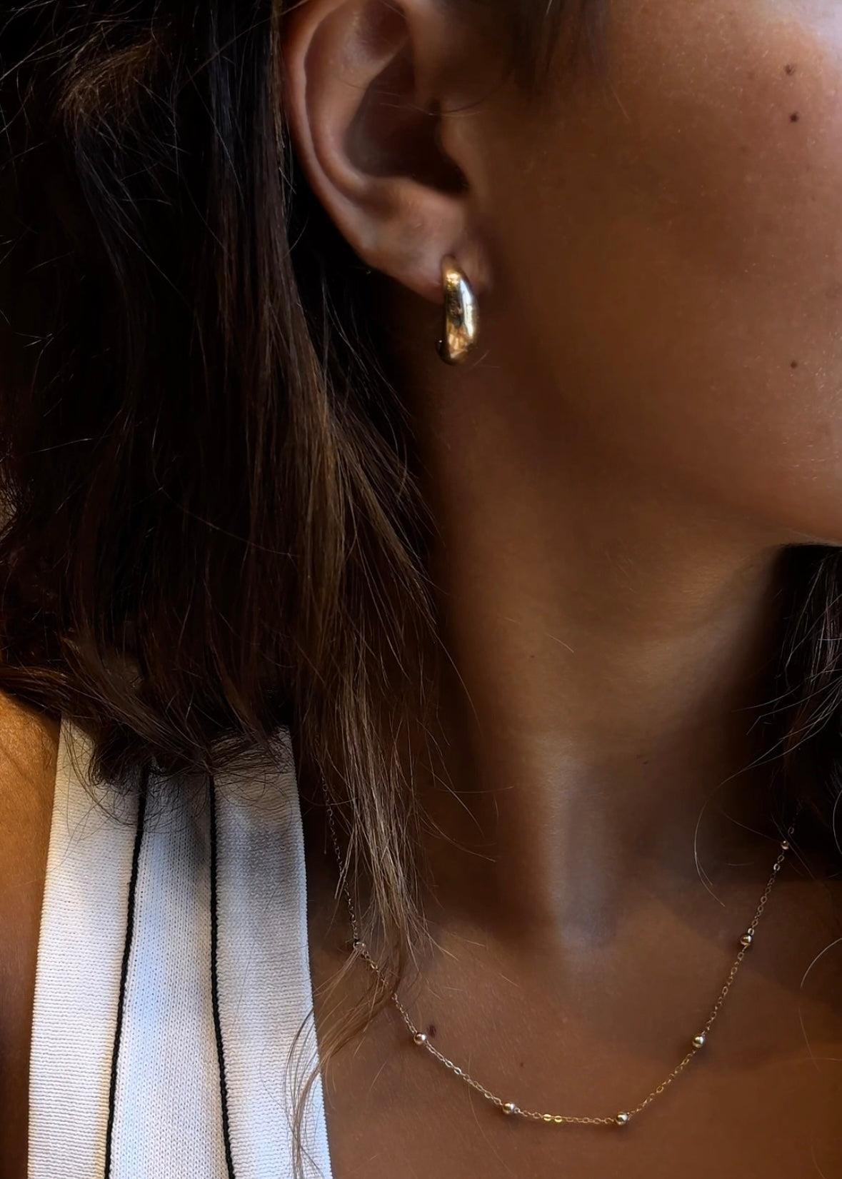 Dotted Gold Necklace - NP24