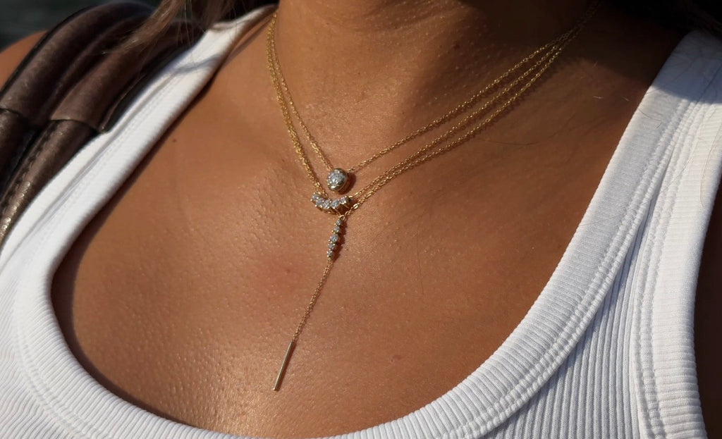 Round Bezel Necklace - NP33