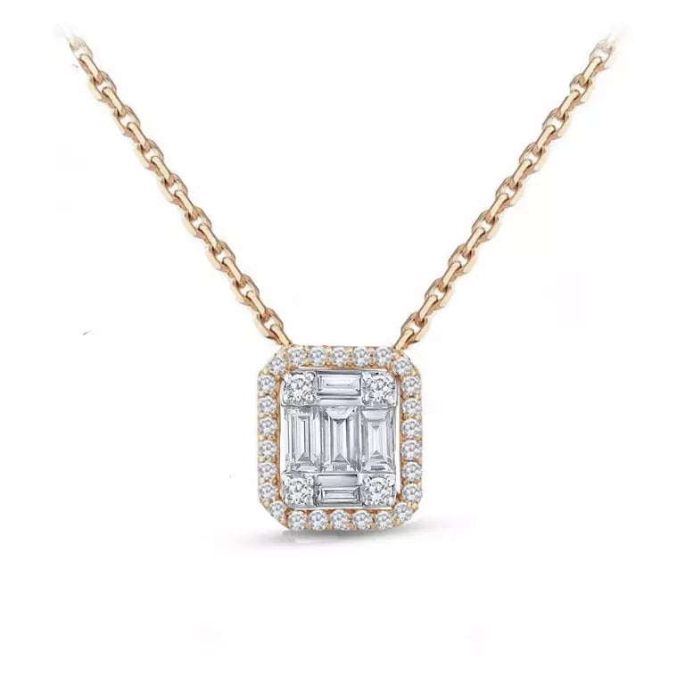 Emerald Cut Necklace - NP10