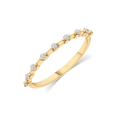 Spaced Half Band Ring - R10