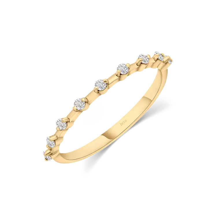 Spaced Half Band Ring - R10
