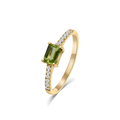 Leenah Light Green Peridot Ring - R27