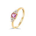 Flowery Pink Sapphire Ring - R57